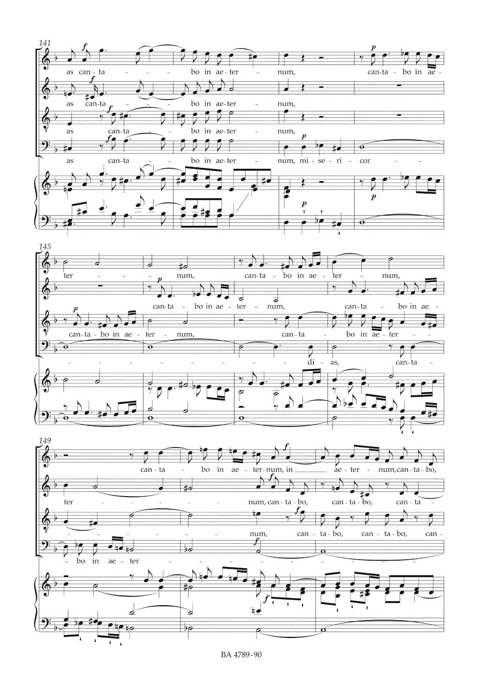 Mozart Misericordias Domini K. 222 (205a)