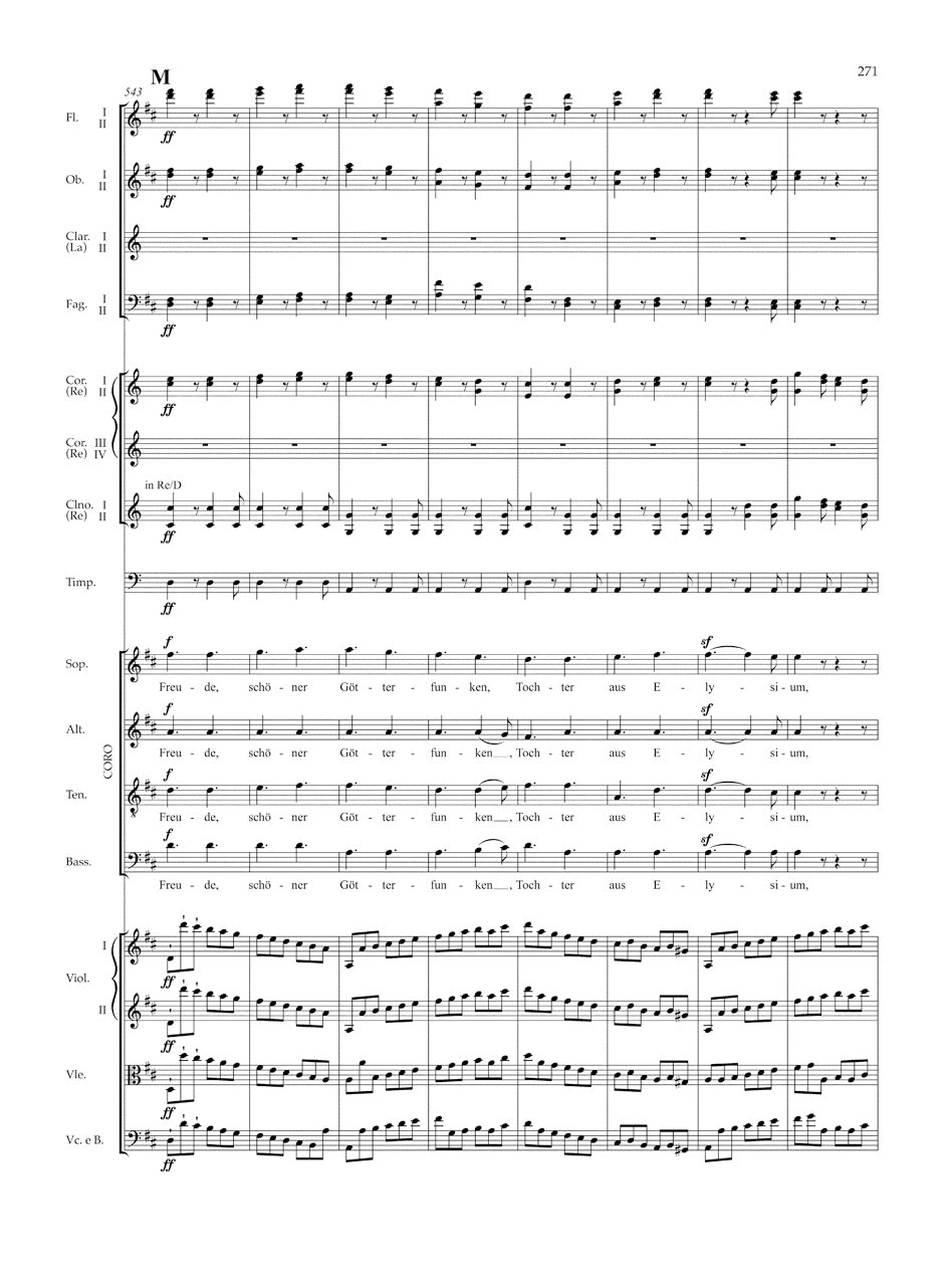 Beethoven Symphony Nr. 9 D minor op. 125 (With final chorus "An die Freude" (Ode to Joy)) Study Score