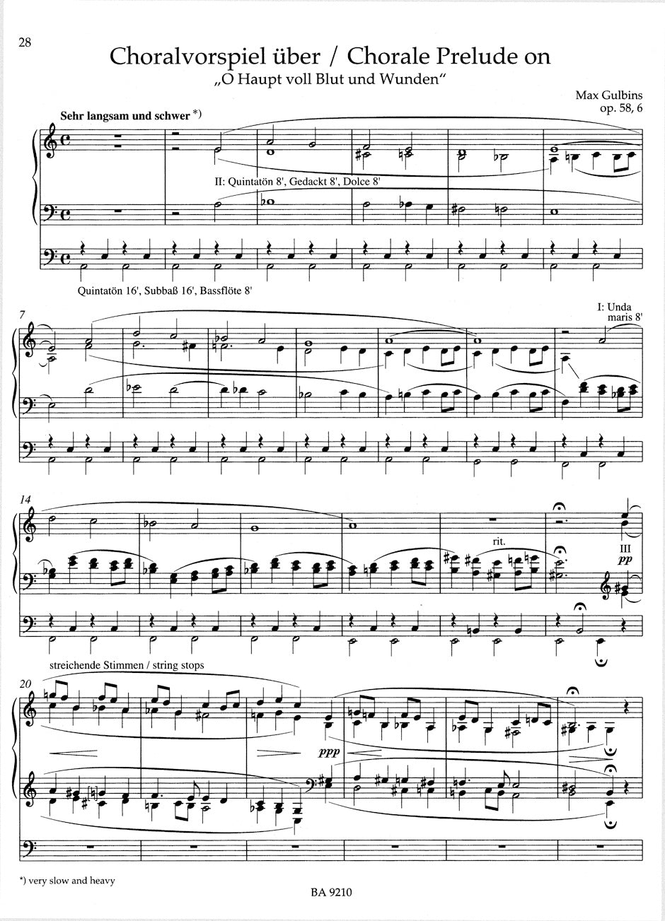 Organ Music for Passions and Easter