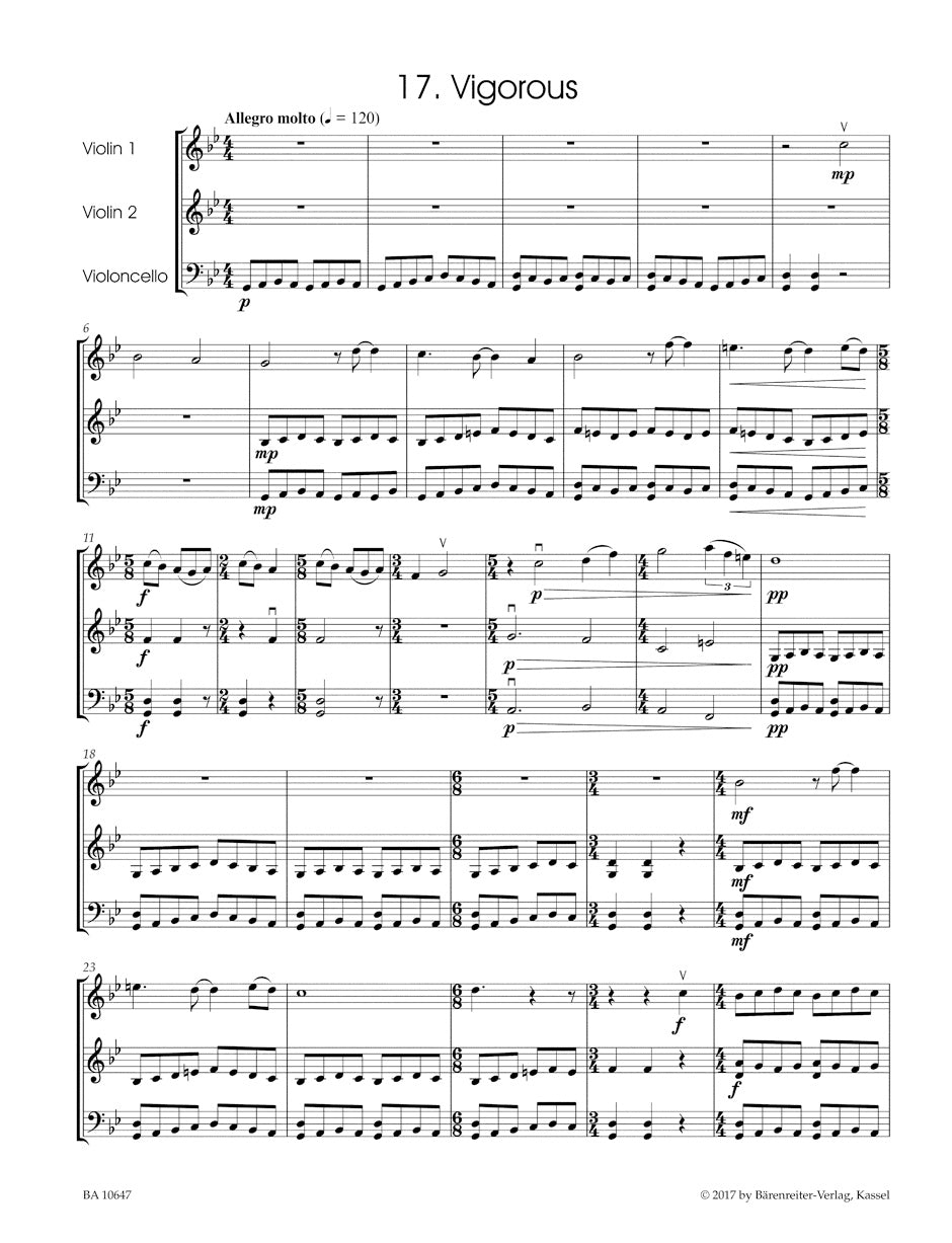 27 Miniatures for String Trio (two Violins and Cello or Violin, Viola, Cello)