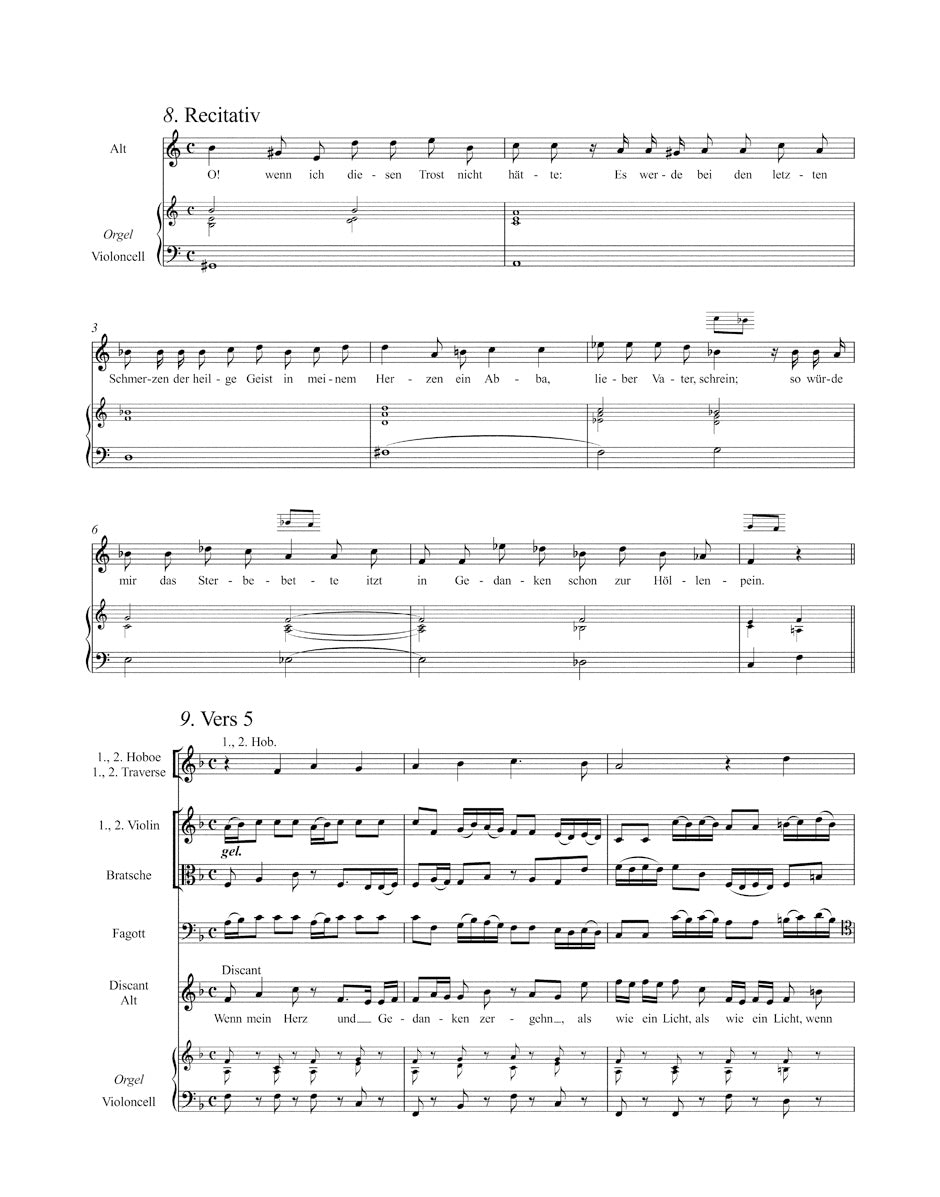 Telemann Christus, der ist mein Leben TVWV 1:138 (Chorale Setting)