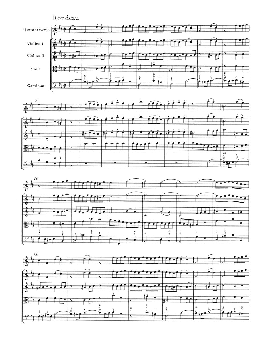 Bach Orchestral Suite (Overture) B minor BWV 1067 Full Score
