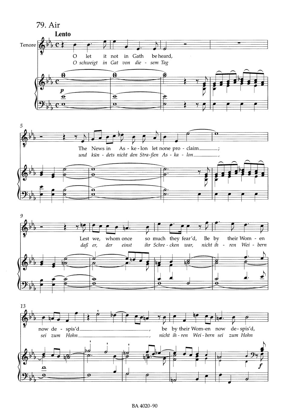 Handel Saul HWV 53 -Oratorio in three acts-