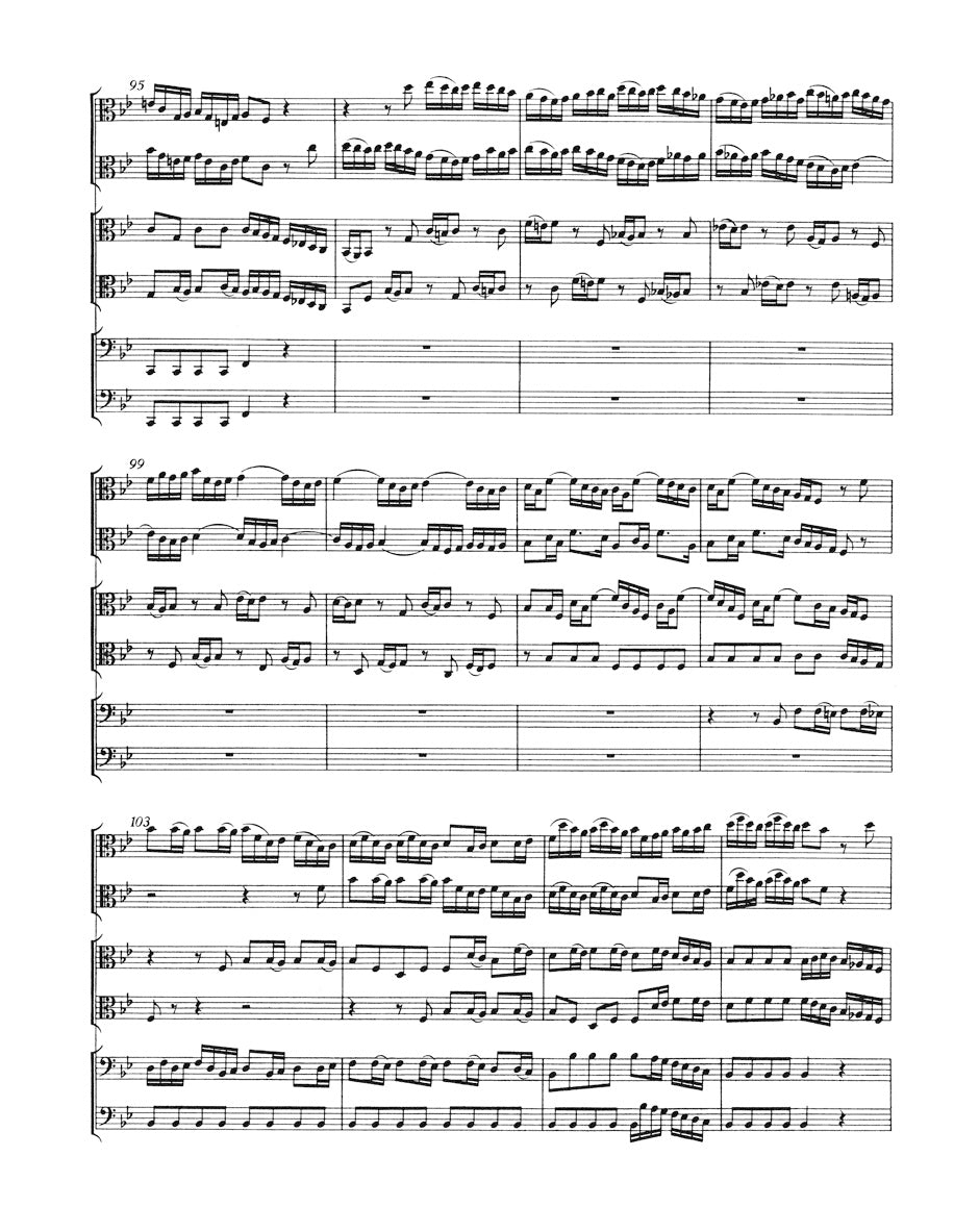 Bach Brandenburg Concerto No. 6 B flat-major BWV 1051