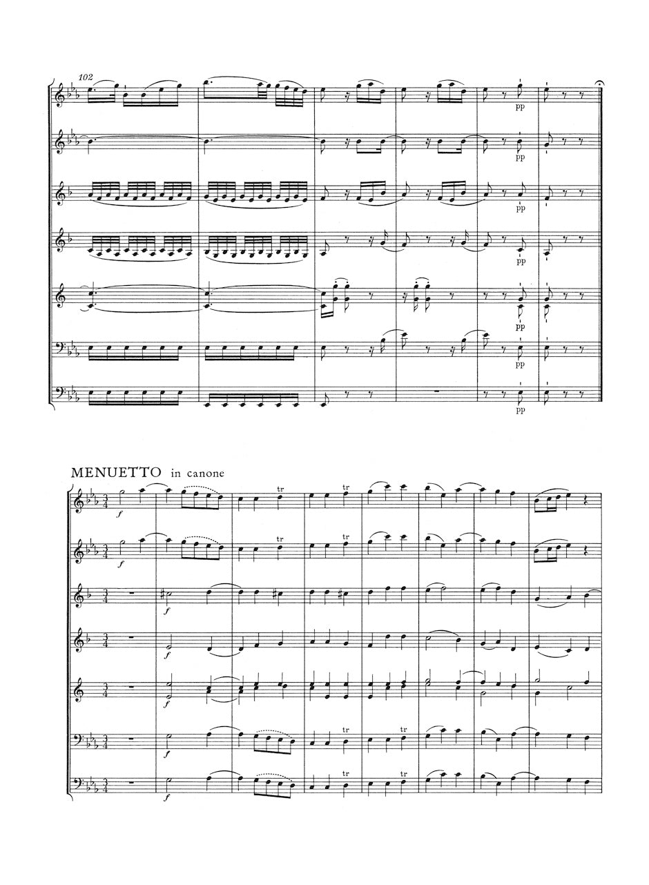 Mozart Serenade for two Oboes, two Clarinets, two Horns and two Bassoons C minor K. 388 (384a)