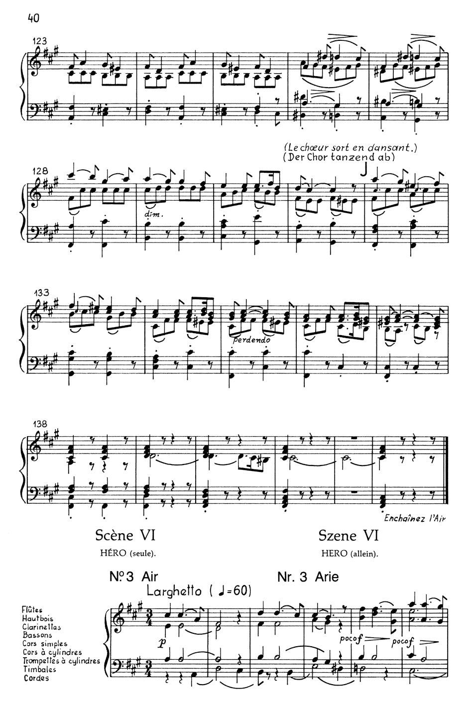 Berlioz Béatrice et Bénédict Hol. 138 -Opéra-comique- Vocal Score