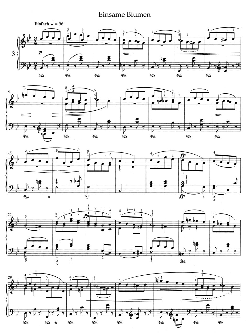 Schumann Forest Scenes op. 82 (Piano Score)