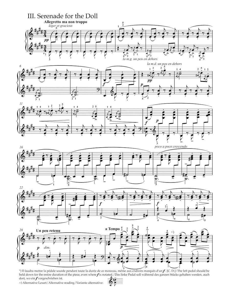 Debussy Children's Corner -Little suite for solo piano-