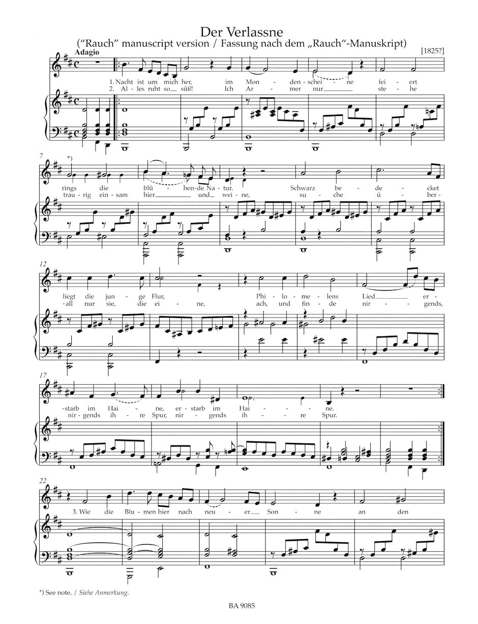 Mendelssohn Lieder -for high and medium voice and piano-
