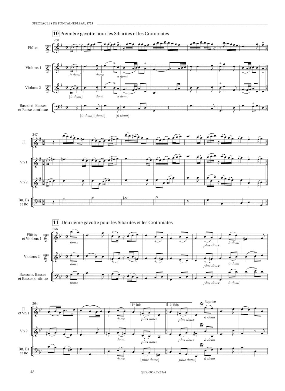 Rameau Spectacles de Fontainebleau (1753)