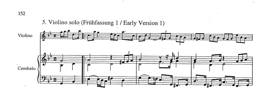 Bach Six Sonatas for Violin and Obbligato Harpsichord BWV 1014-1019