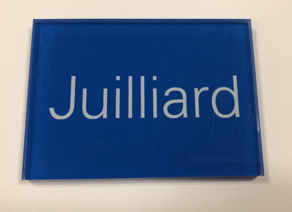 Juilliard Blue Acrylic Magnet
