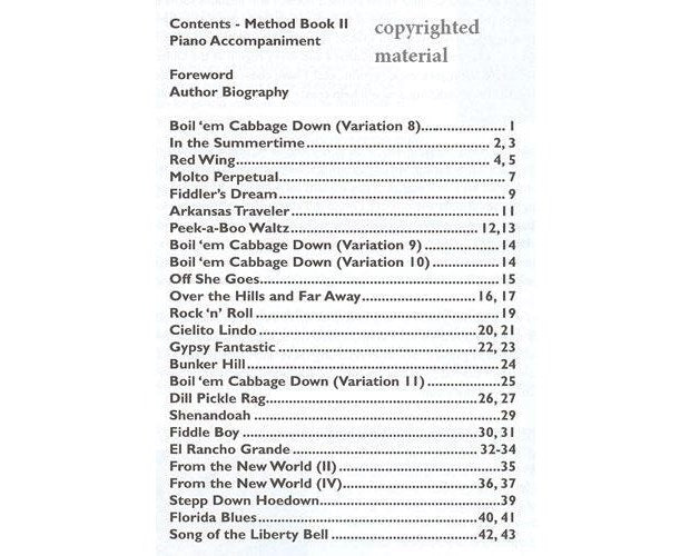 O'Connor Violin Method Book 2 - Piano Accompaniment