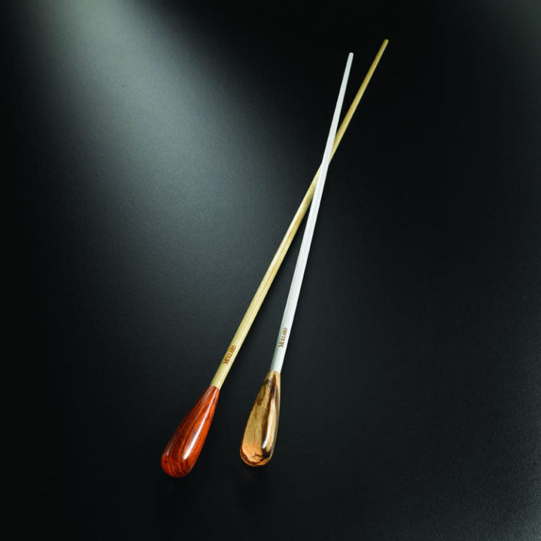 Mollard 14" E Series Baton - Zebrawood Handle with White Shaft