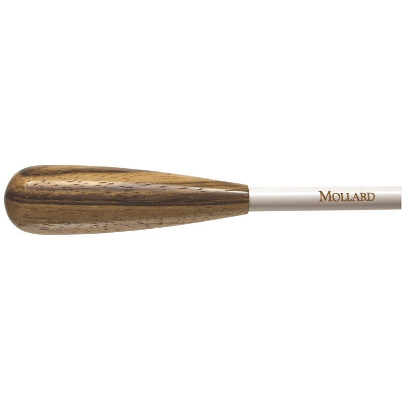 Mollard 14" E Series Baton - Zebrawood Handle with White Shaft