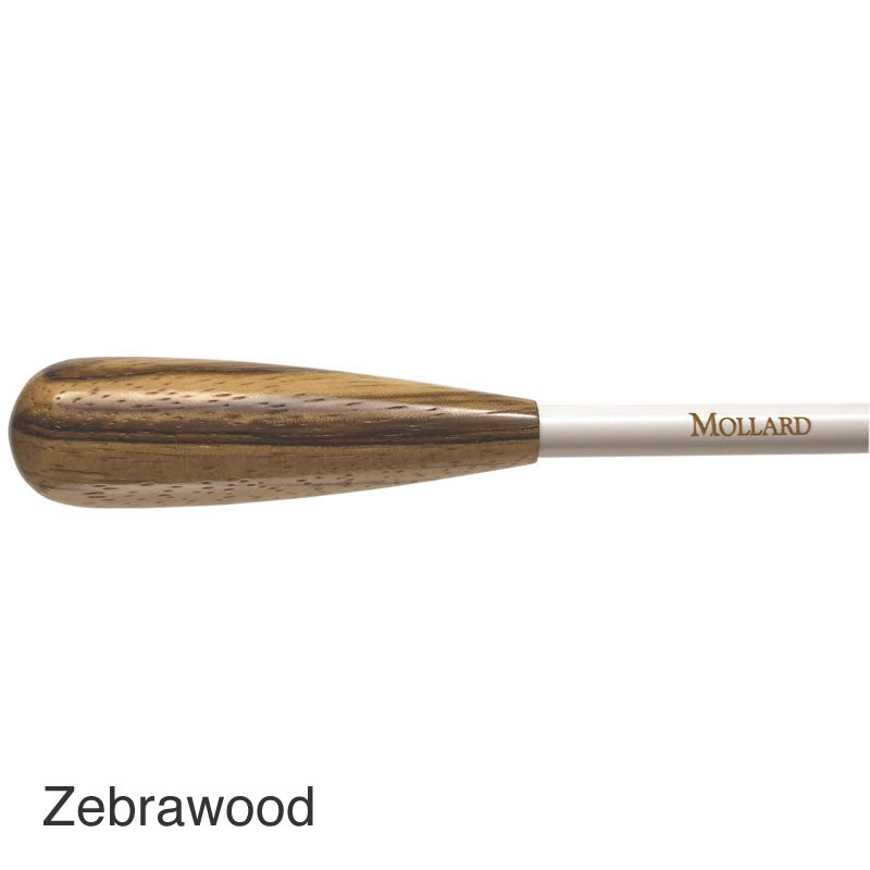 Mollard 16" E Series Baton - Zebrawood Handle with White Shaft
