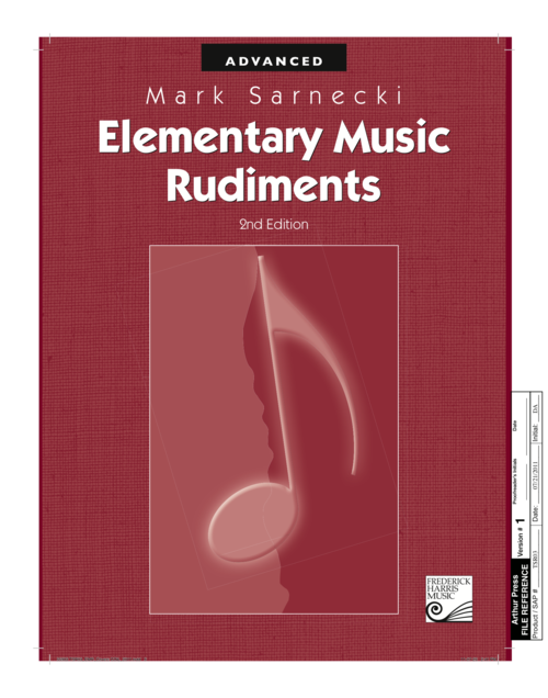 Advanced Elementary Music Rudiments OUT OF PRINT