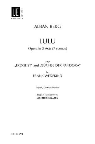 Berg: Lulu (Libretto)