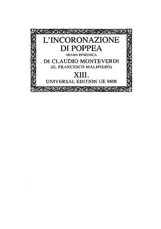 Monteverdi: L'incoronazione di Poppea