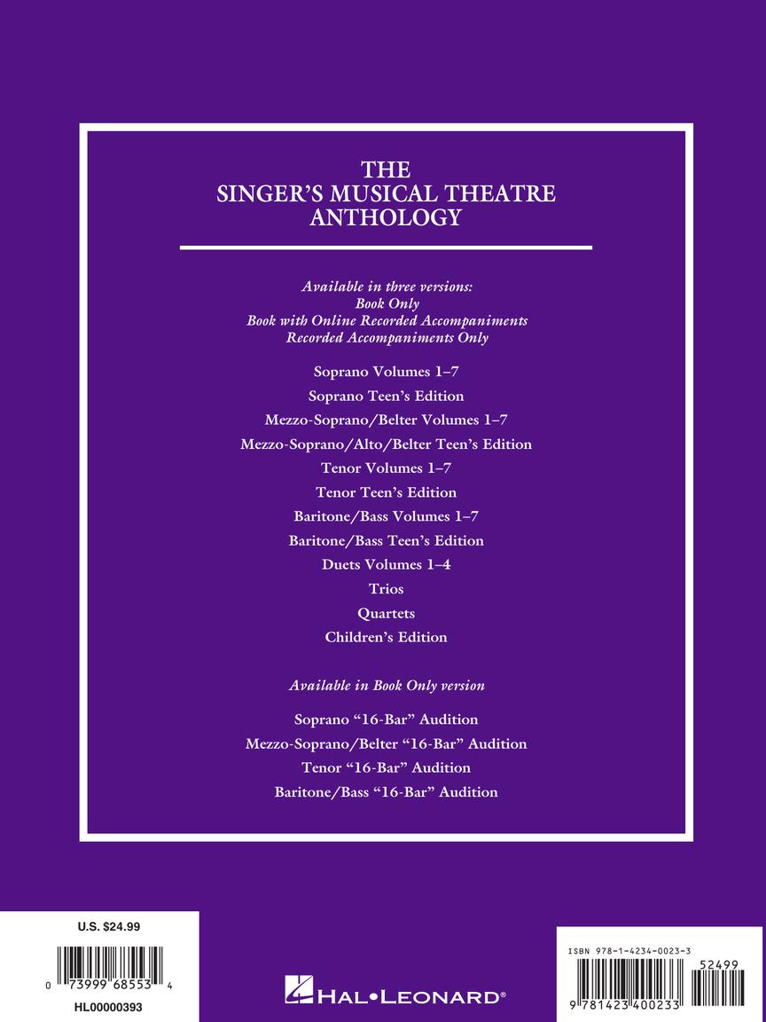 Singer's Musical Theatre Anthology - Volume 4 Soprano Book Only