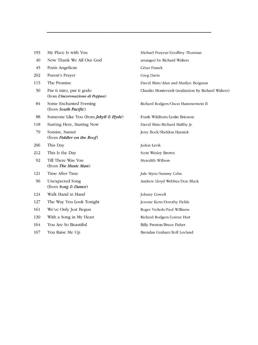 Wedding Collection Low Voice - The Vocal Library
