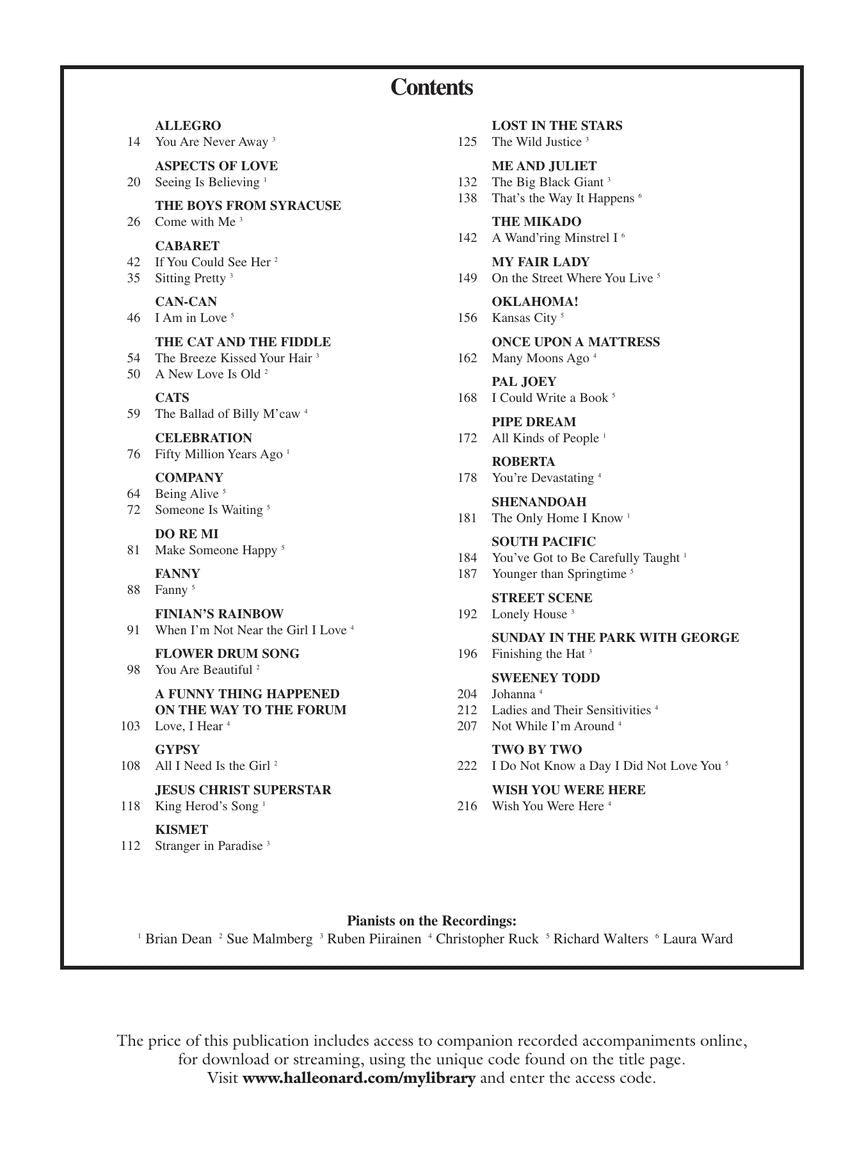 Singer's Musical Theatre Anthology