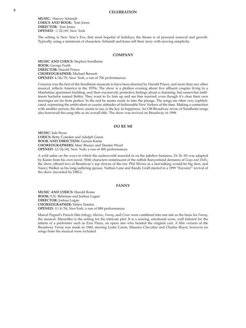Singer's Musical Theatre Anthology
