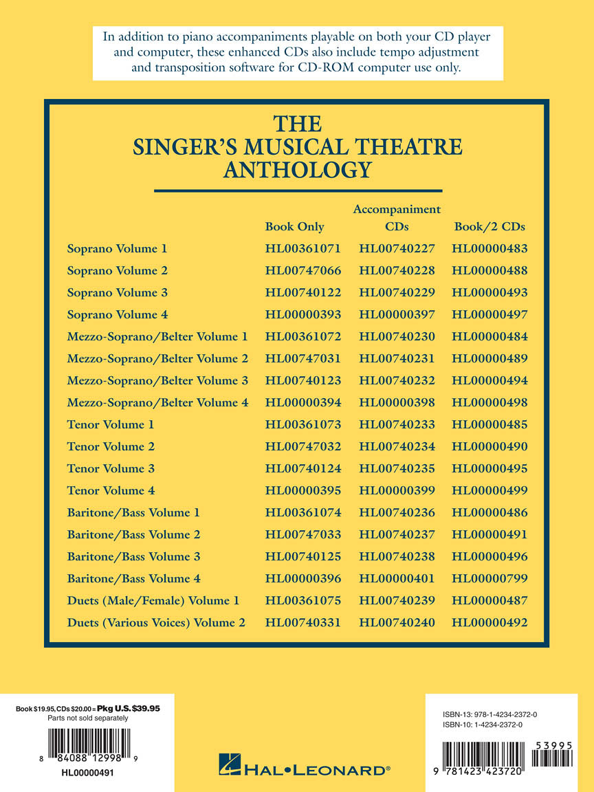 Singer's Musical Theatre Anthology