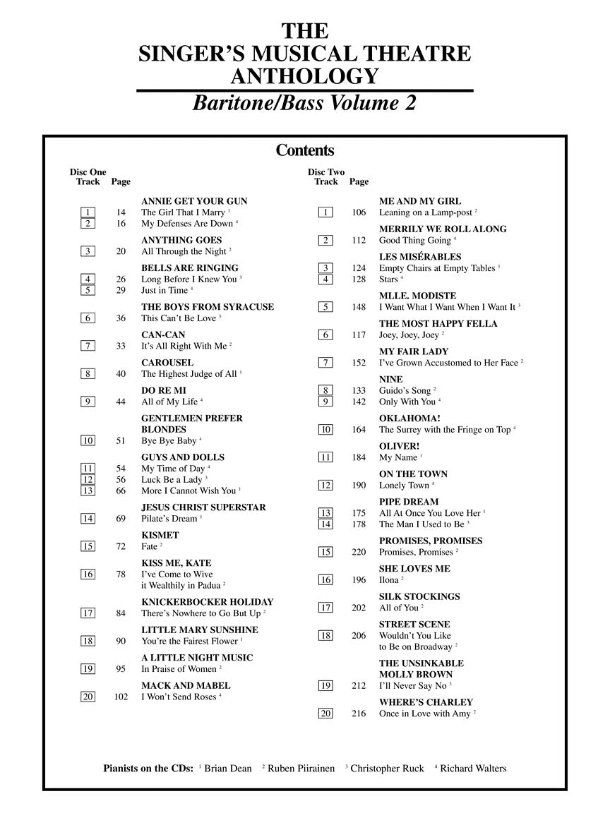 Singer's Musical Theatre Anthology