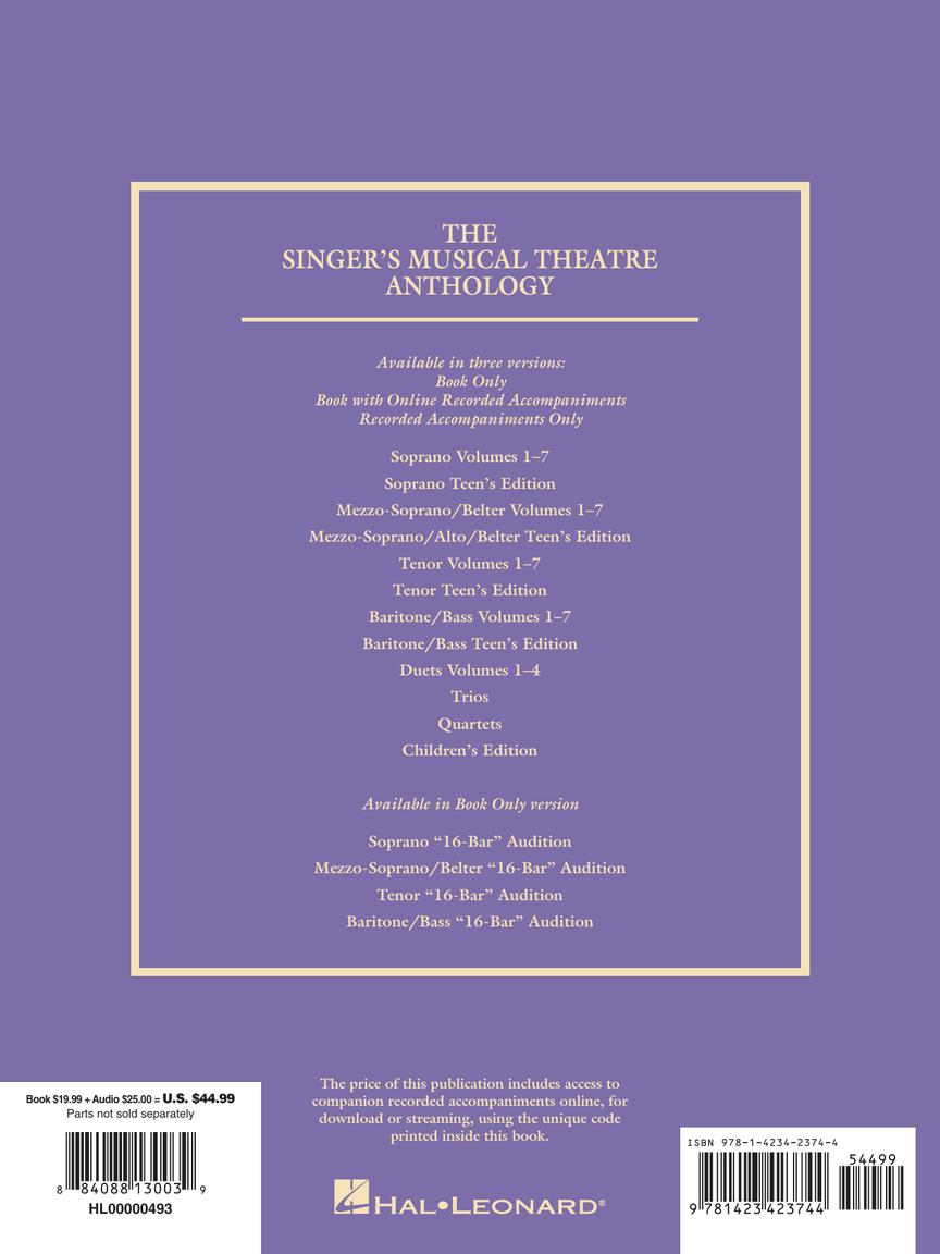 Singer's Musical Theatre Anthology - Volume 3 Soprano Book Online Audio