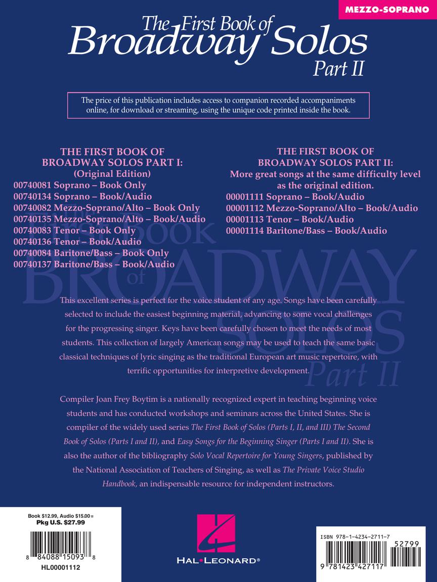 First Book of Broadway Solos Part II, The