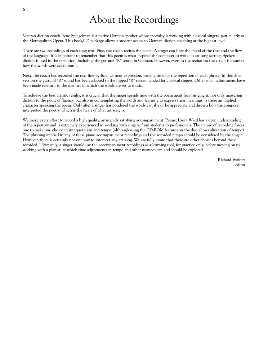 Schubert, Franz: 15 Selected Songs