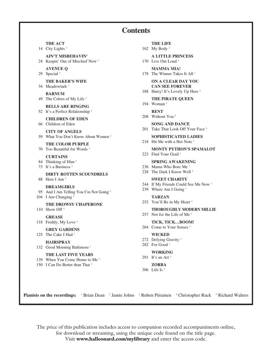 Singer's Musical Theatre Anthology Mezzo-Soprano/Belter Volume 5
