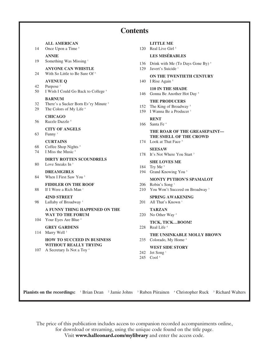 Singer's Musical Theatre Anthology Baritone/Bass Volume 5