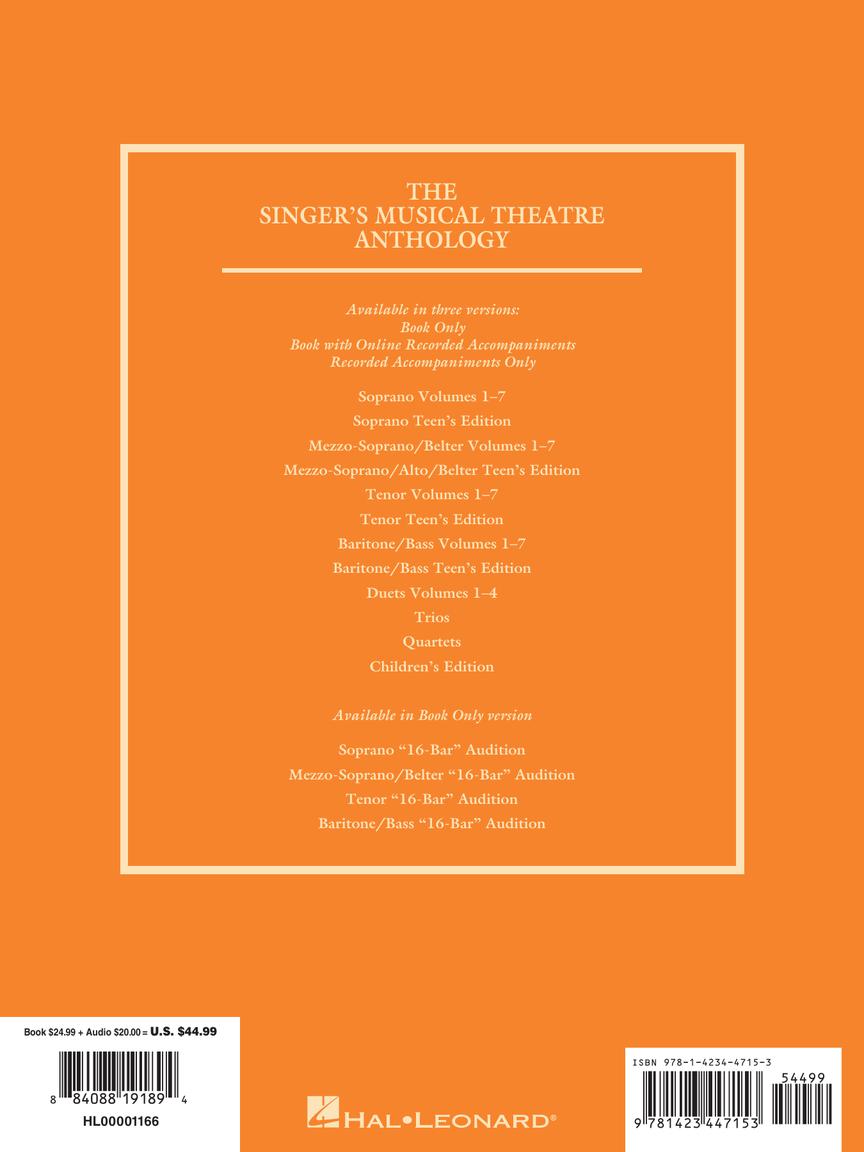 Singer's Musical Theatre Anthology Duets Volume 3 Book/cds