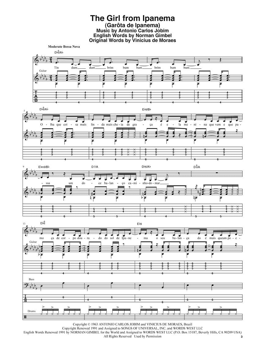 Getz/Gilberto - Transcribed Score