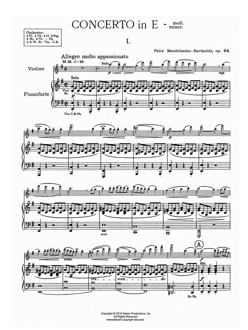 Mendelssohn Violin Concerto, Op. 21 (Sevcik Exercises)