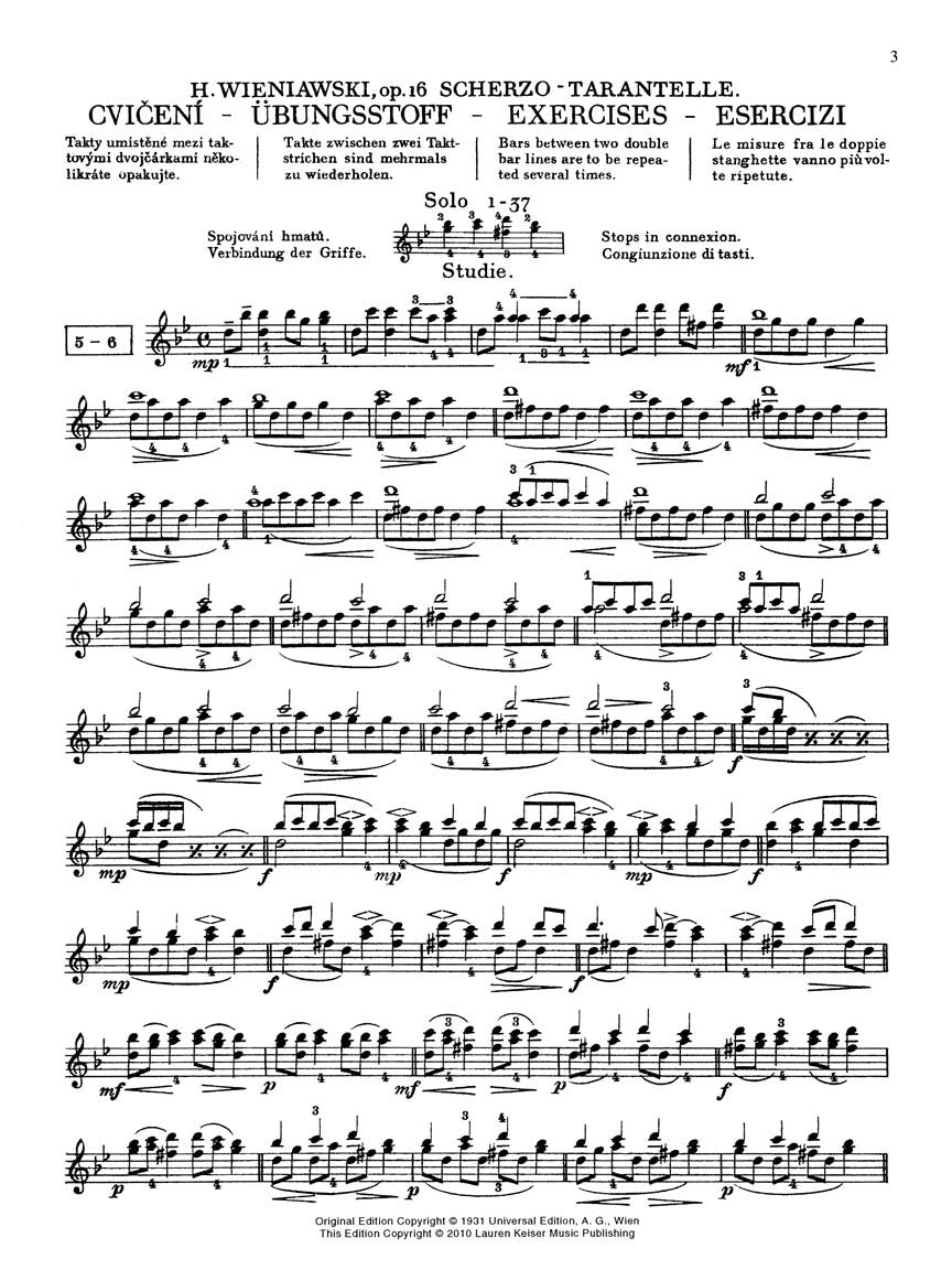 Sevcik Scherzo-Tarantelle Op. 16