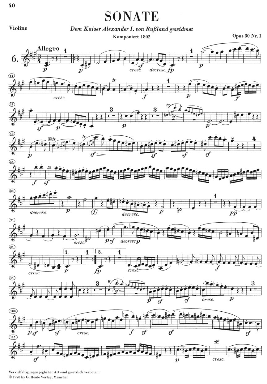 Beethoven: Sonatas for Piano and Violin, Volume II