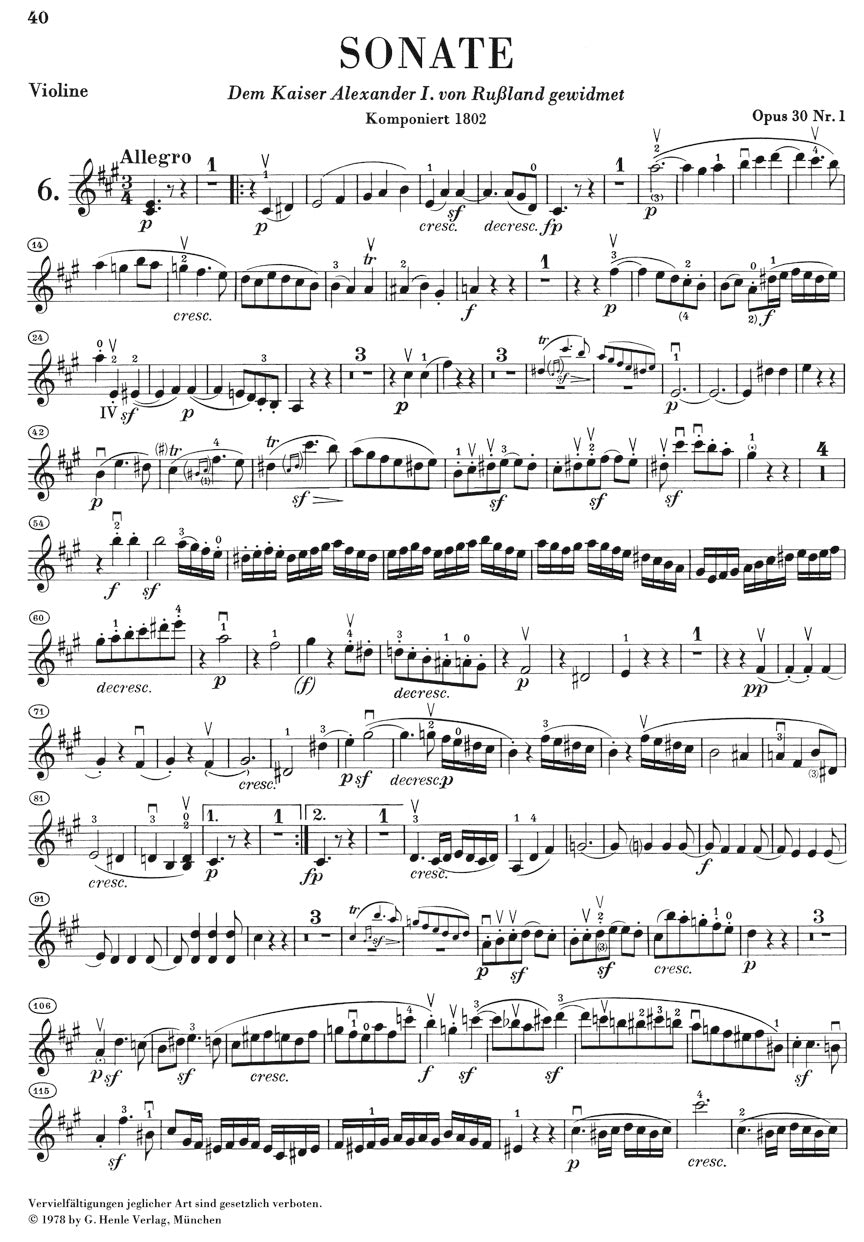 Beethoven: Sonatas for Piano and Violin, Volume II
