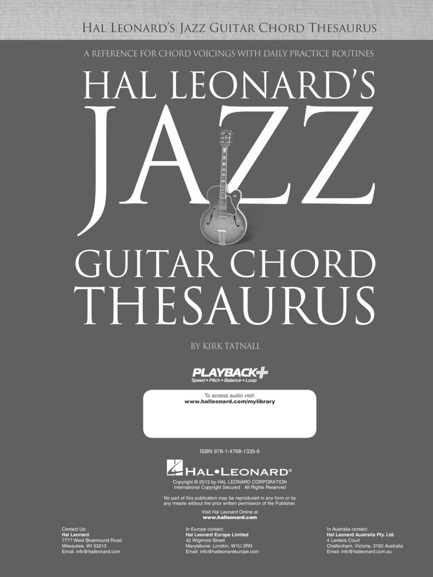 Jazz Guitar Chord Thesaurus