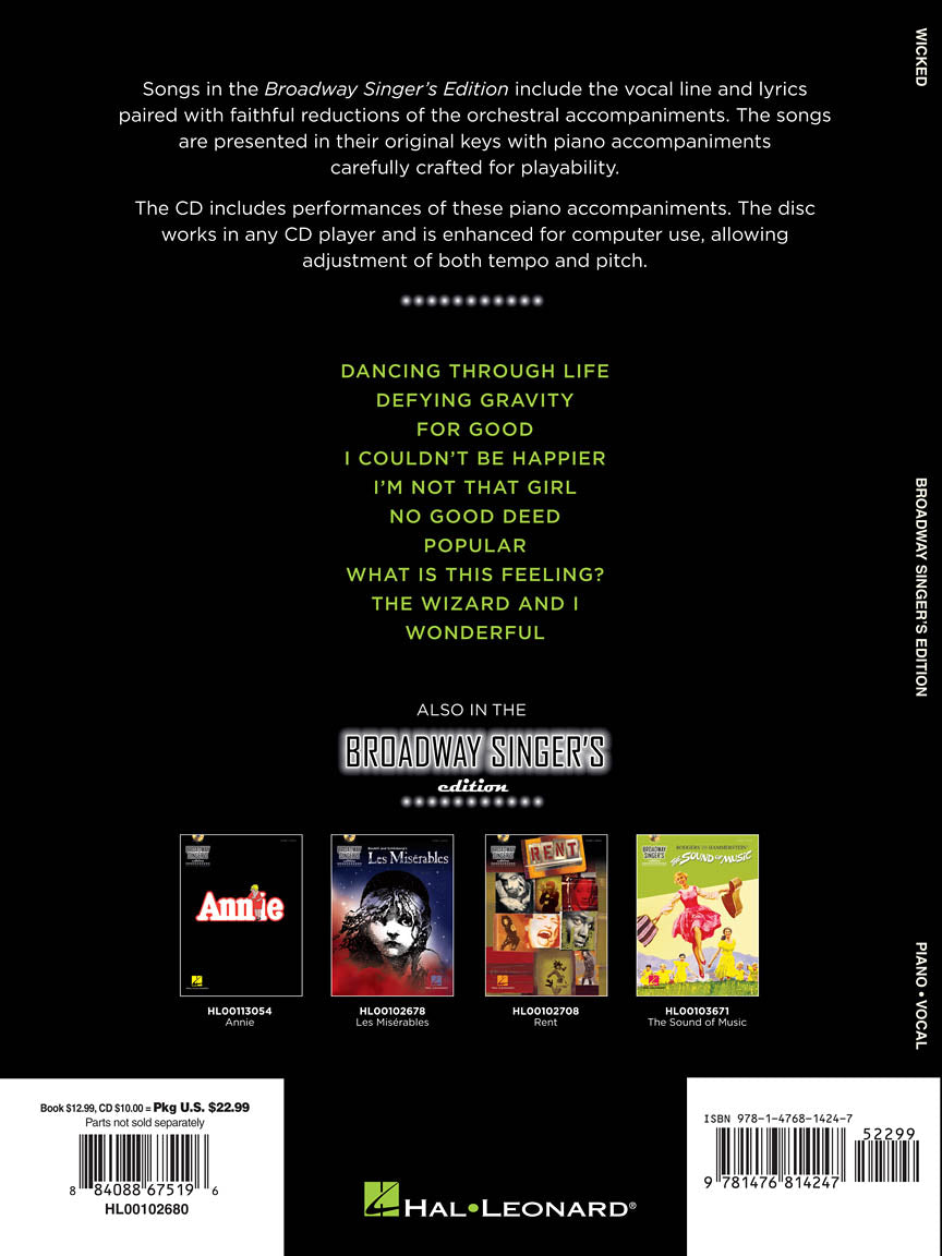 Wicked - Broadway Singer's Edition