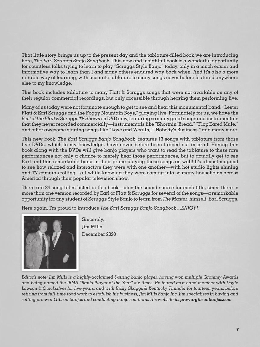 Earl Scruggs Banjo Songbook