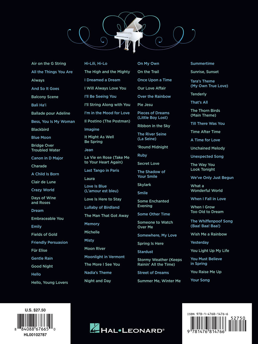 One Hundred of the Most Beautiful Piano Solos Ever