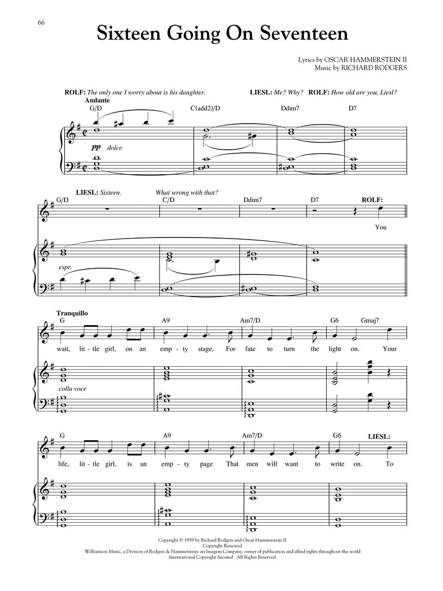 Sound of Music, The - Broadway Singer's Edition