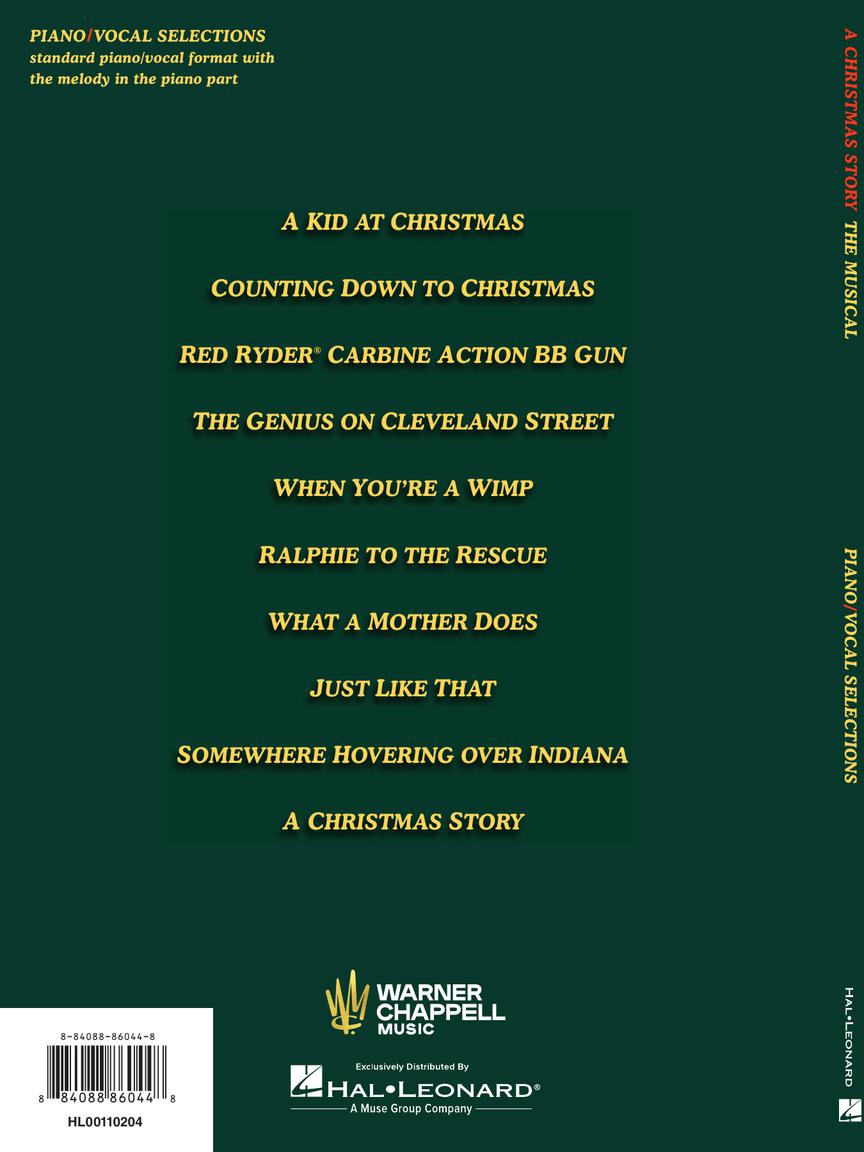 Christmas Story, A - The Musical - Piano/Vocal Selections