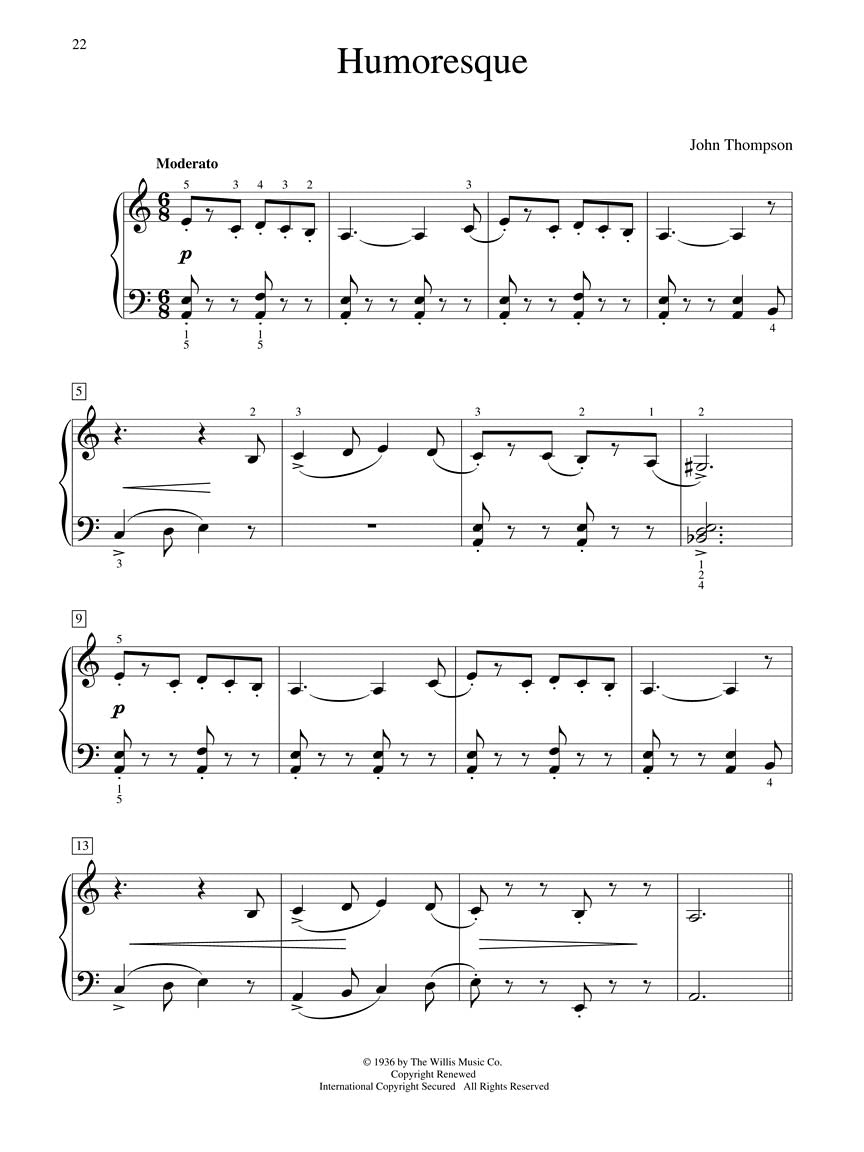 Thompson, John - Classic Piano Repertoire