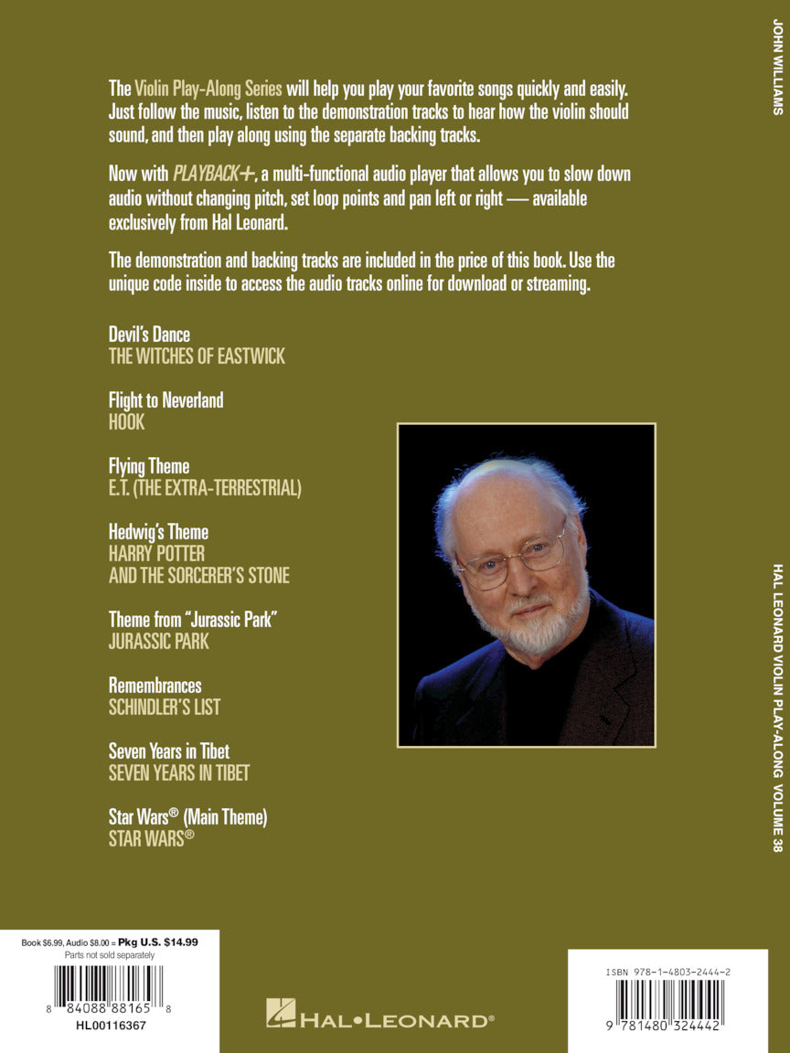 Williams, John - Violin Play-Along Volume 38