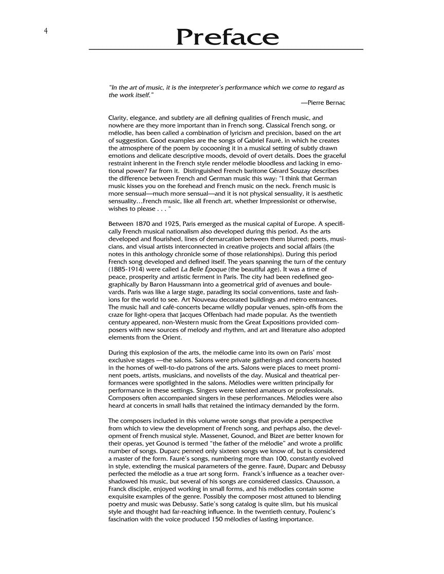 French Song Anthology Complete Package Low Voice