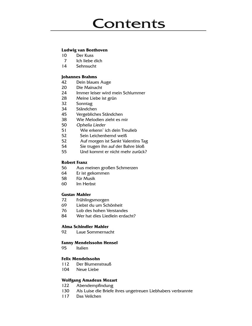 Lieder Anthology Complete Package